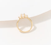 Fire Light 14K Yellow Gold Lab Grown Diamond Princess 1cttw Ring, Size 7